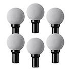 Перкусійний масажер для тіла YM-K60 сірий, 6 насадок, 9 режимів, бездротовий вібромасажер від USB, фото 6