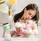 Електричний молоковідсмоктувач 180 мл з LED-дисплеєм USB заряджанням безшумний зціджувач грудного молока, фото 2