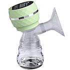 Електричний молоковідсмоктувач 180 мл з LED-дисплеєм USB заряджанням безшумний зціджувач грудного молока, фото 3