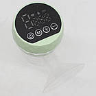 Електричний молоковідсмоктувач 180 мл з LED-дисплеєм USB заряджанням безшумний зціджувач грудного молока, фото 4