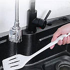 Набір кухонного приладдя 21 предмет GT-259 чорний, ложки, лопатки та віночки в підставці, фото 9