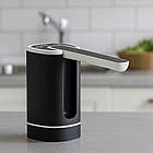 Електропомпа для води з живленням від USB Чорний, автоматичний диспенсер для бутля та розливання рідини, фото 6