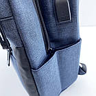 Рюкзак для ноутбука 16" BAG BG-40 42x28x16 см з USB, синій колір, зручна модель для навчання та роботи, фото 9