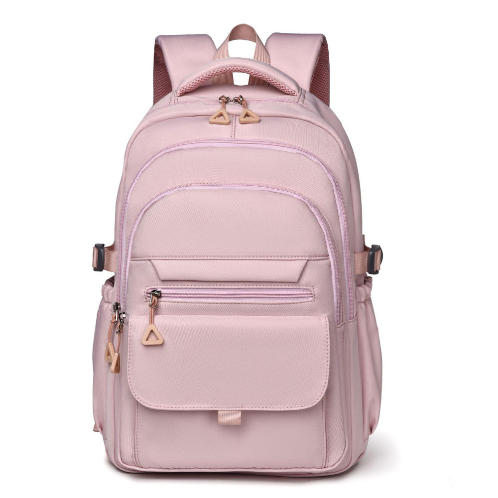 Шкільний рюкзак водонепроникний 44×29×13 см рожевий, легка модель з анатомічною спинкою для дівчинки, фото 1