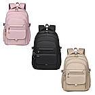 Рюкзак шкільний водонепроникний 44×29×13 см бежевий практична модель для навчання та повсякденного використання, фото 2