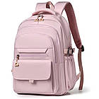 Шкільний рюкзак водонепроникний 44×29×13 см рожевий, легка модель з анатомічною спинкою для дівчинки, фото 5