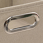 Органайзер для одягу з ручками 31х31 см зелений, складаний ящик для зберігання білизни й аксесуарів, фото 5