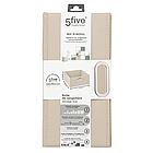 Органайзер для одягу з ручками 31х31 см зелений, складаний ящик для зберігання білизни й аксесуарів, фото 7