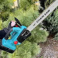 Аккумуляторная цепная пила (48V, 6AH) Аккумуляторная ручная пила (с 2 АКБ и зарядным устройством) АКБ пила для обрезки сада