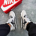 Чоловічі кросівки Nike Air Jordan Grey сірі Найк Аїр Джордан демісезонні, фото 2