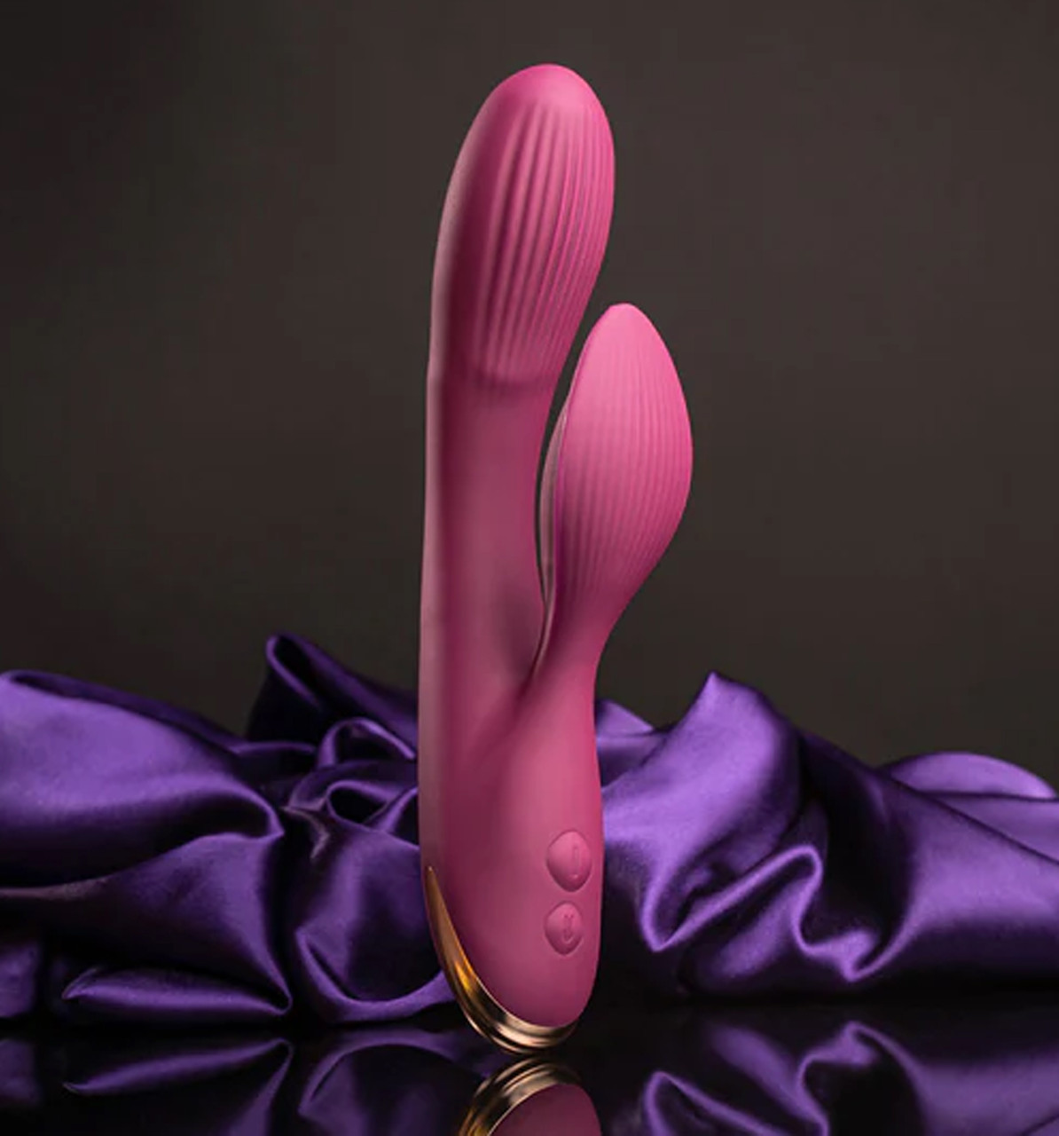 ROCKS OFF EVERYGRL BURGUNDY RECHARGEBLE RABBIT VIBRATION - вібратор кролик, фото 1