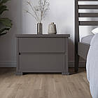 Приліжкова тумба з дерева Mebigrand Тоскана 61х46х41 см Графітовий (RAL9011) (MBG-21377)