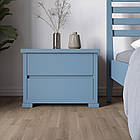 Приліжкова тумба з дерева Mebigrand Тоскана 61х46х41 см Сіро-синій (S7010R90B) (MBG-21380)