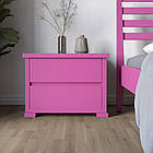 Приліжкова тумба з дерева Mebigrand Тоскана 61х46х41 см Рожевий (S2060R30B) (MBG-21381)