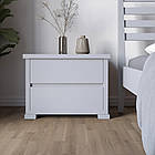 Приліжкова тумба з дерева Mebigrand Тоскана 61х46х41 см Сірий (RAL-7040) (MBG-21384)