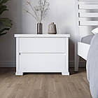 Приліжкова тумба з дерева Mebigrand Тоскана 61х46х41 см Білий (RAL9003) (MBG-21387)