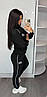 Спортивний жіночий костюм UIRN UIRN чорний (трикотаж двунить Туреччина), фото 9