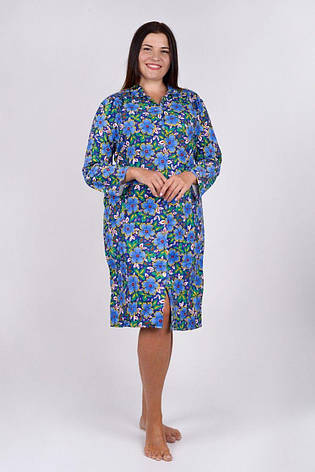 Жіночий байковий халат розміри від 46 до 64, фото 1