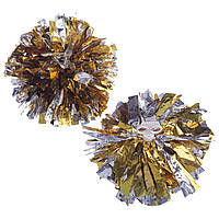 Помпони кулясті Кулі круглі блискучі для чирлідингу і танців із захопленнями-кільцями SP-Sport Pom-Poms C-1679 1шт кольори в