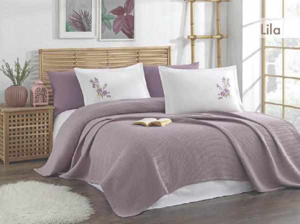 Постільна білизна з пледом Mercan + 4 наволочки - Turkey