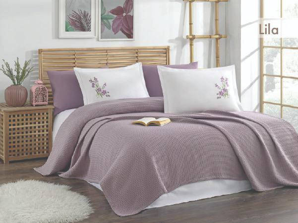 Постільна білизна з пледом Mercan + 4 наволочки - Turkey, фото 1