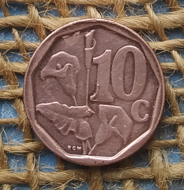 10 центiв 2022 року. ПАР, фото 1