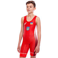 Тріко для боротьби дитяче UKRAINE SP-Sport JY-6602 зріст 120-180см кольори в асортименті