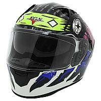 Мотошолом інтеграл (full face) FGN Паща дракона X9 L-XL кольори в асортименті