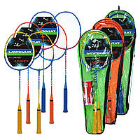 Набор для бадминтона 2 ракетки 3 волана в чохлі WEINIXUN PRO-505 кольори в асортименті