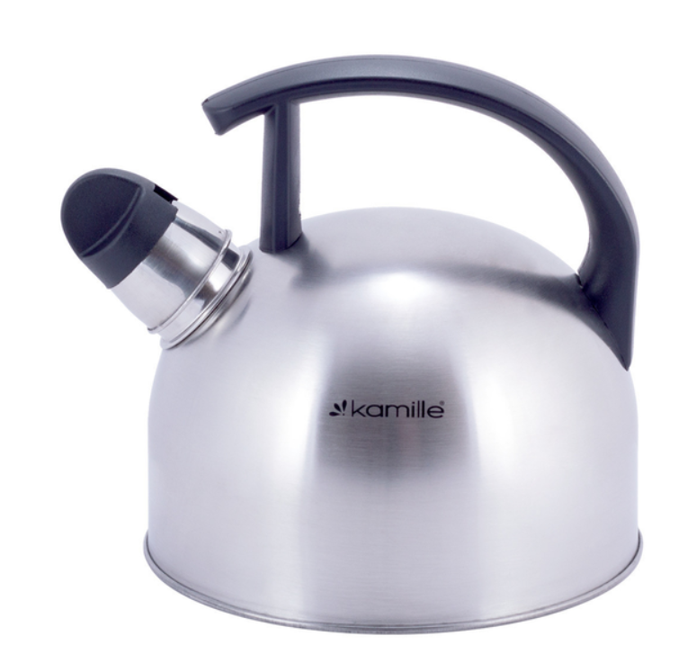 Чайник 1,5 л Kamille із нержавіючої сталі зі свистком, фото 1