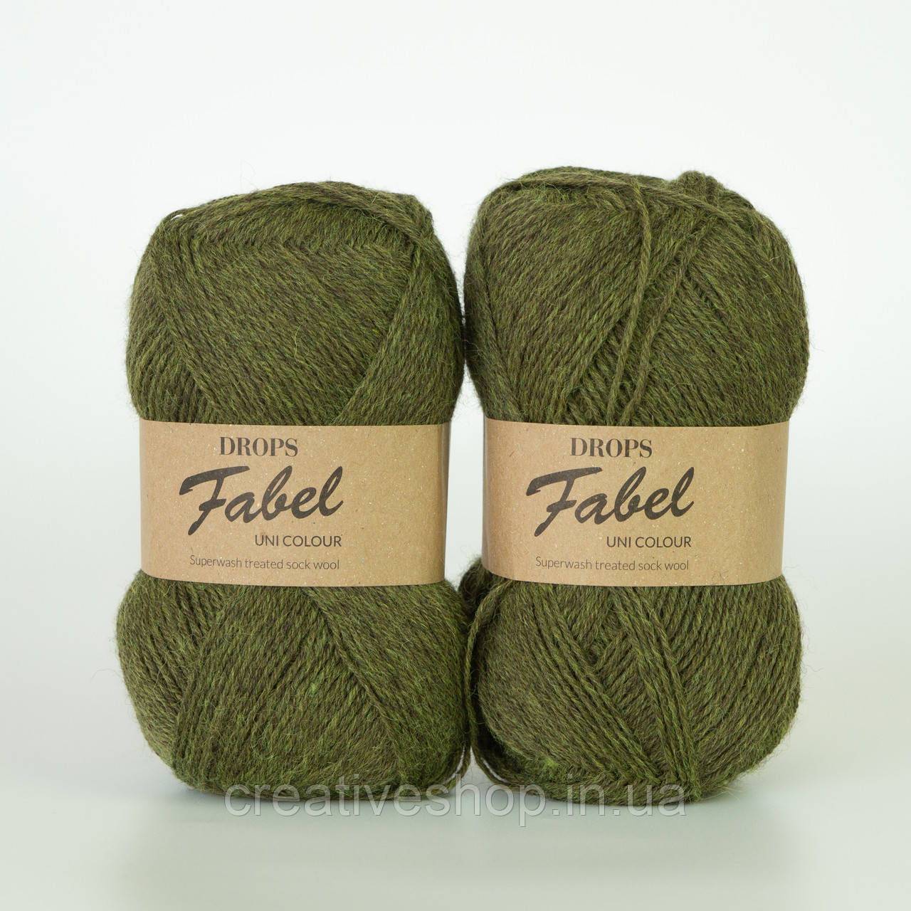 Пряжа Drops Fabel (колір 122 dark olive), фото 1