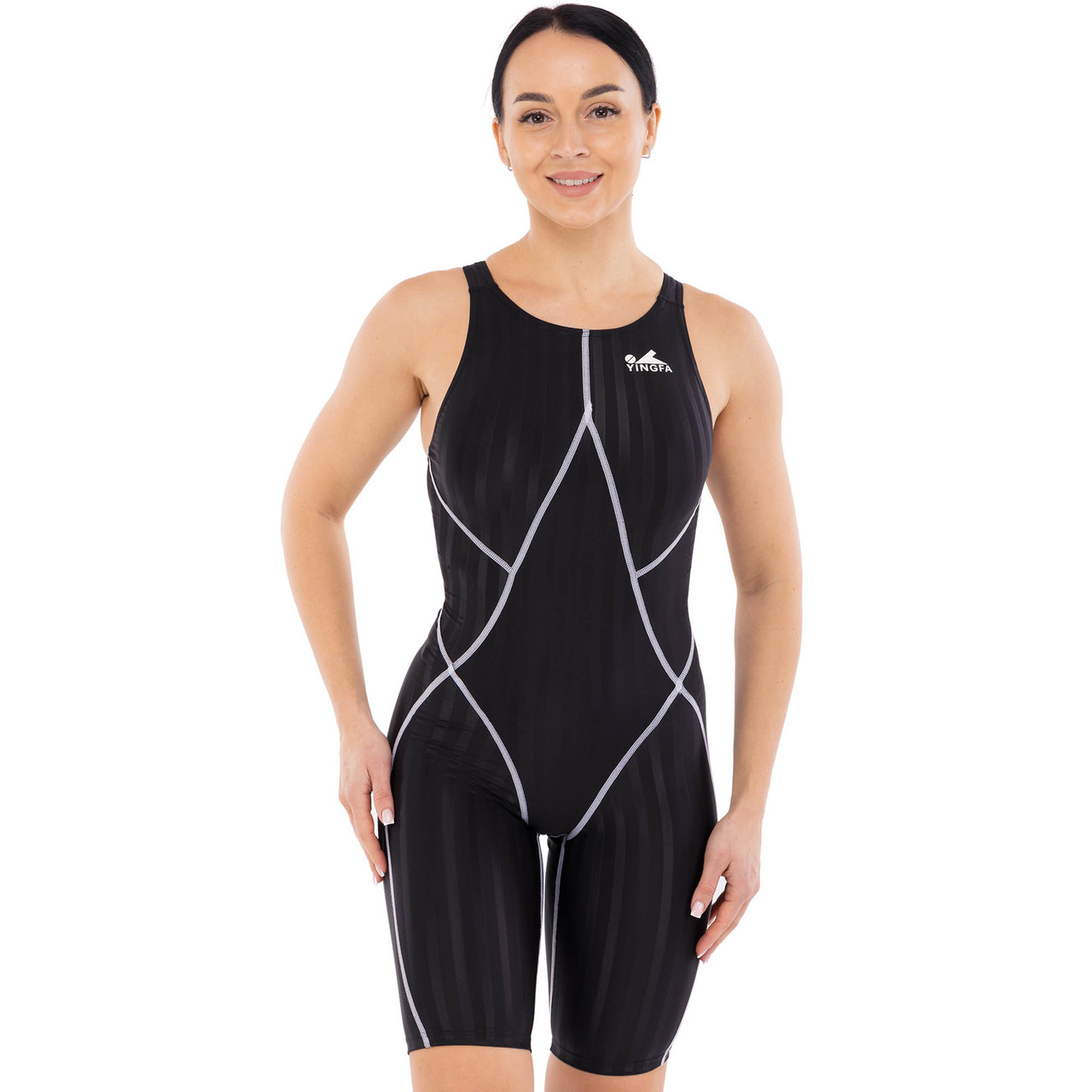 Купальник для плавання злитий жіночий YINGFA Y-937 M-2XL кольори в асортименті, фото 1