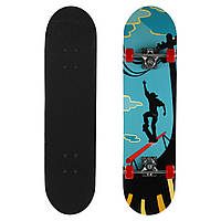 Скейтборд дерев'яний 31ʺ SP-Sport 3108-PVC кольори в асортименті