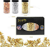 Поталь у пластівцях «Золото» для декорування 15 г, фото 4