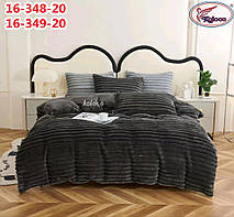 Тепла велюрова постільна білизна Koloco - півторашнє, фото 5