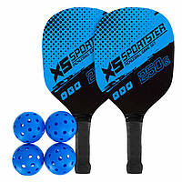 Набір для піклболу XS-SPORTSTER C-5322 2 ракетки 4 м'яча з чохлом