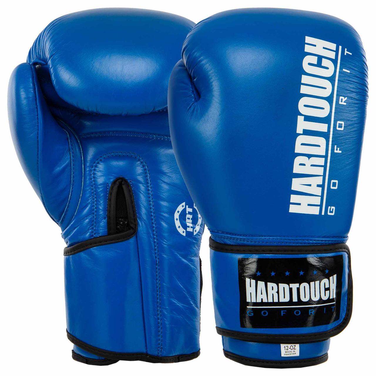 Боксерські рукавиці шкіряні HARD TOUCH BO-7714 10-14унцій кольори в асортименті, фото 1