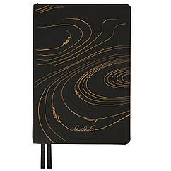 Щоденник А5 Leo Planner датований 2026 "Enigma", м'який, чорний, 368 сторінок