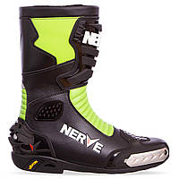 Мотоботи Кросові високі NERVE MS-0738-G розмір 41-45 чорний-салатовий