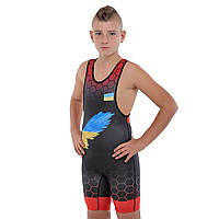 Трико для боротьби дитяче UKRAINE SP-Sport JY-6605 зріст 128-162см кольори в асортименті