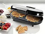 Вафельниця Bestron double heart ADWM730S, фото 5