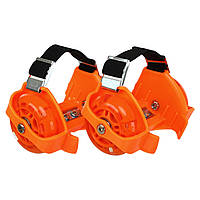 Ролики на п'яту взуття Флеш-ролери двоколісні з розсувною системою Record SK-166 Record Flashing Roller SK-166 кольори в