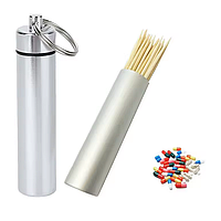 Капсула-таблетниця брелок контейнер для ключів та дрібниць VBG-75