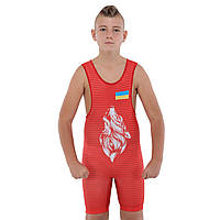 Трико для боротьби дитяче UKRAINE SP-Sport JY-6606 зріст 128-162см кольори в асортименті