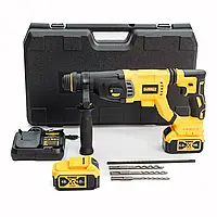 Бесщеточный профессиональный перфоратор строительный аккумуляторный трехрежимный DeWalt DCH133NT (48V, 6AH)