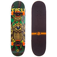 Скейтборд із канадського клена 31" FISH CAPRICORN SK-414 кольори в асортименті
