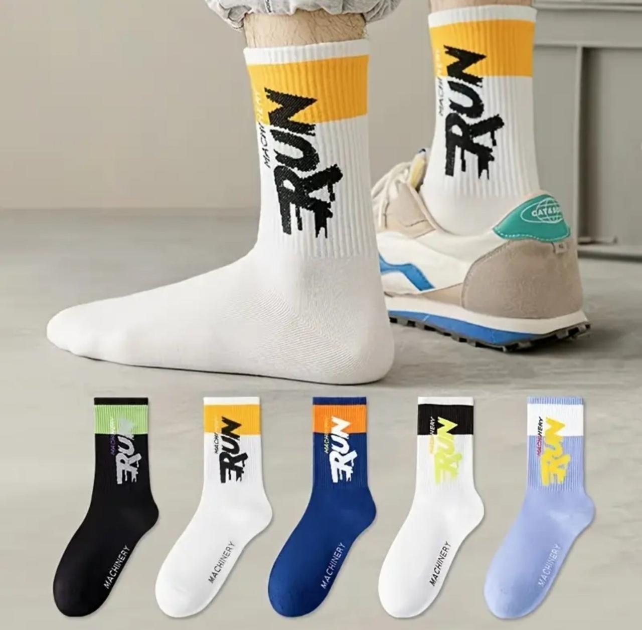 Набір шкарпеток для хлопчика підлітка Run, дитячі шкарпетки розмір 35-38 5 пар, фото 1