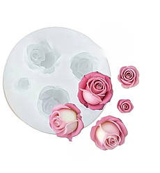 Силіконовий Молд для шоколаду, мастики та ін  "5 троянд"