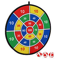 Дартс на липучці 6 м'ячів і мішень Baili BL-602 37cм