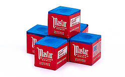 Крейда для більярду MASTER KS-1110 12шт синій